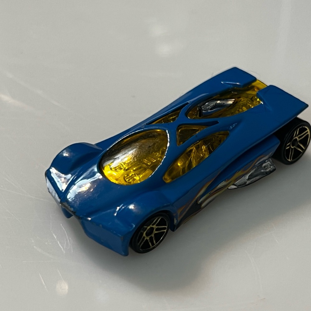 Rare Hot Wheels Blue and Yellow Toy Car